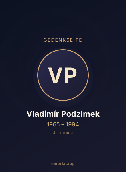 Gedenkportrait von Vladimír Podzimek