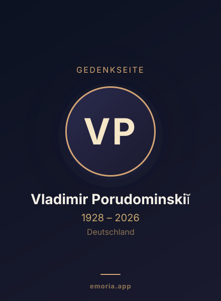 Gedenkportrait von Vladimir Porudominskiĭ