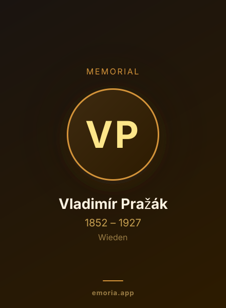 Memorial portrait of Vladimír Pražák