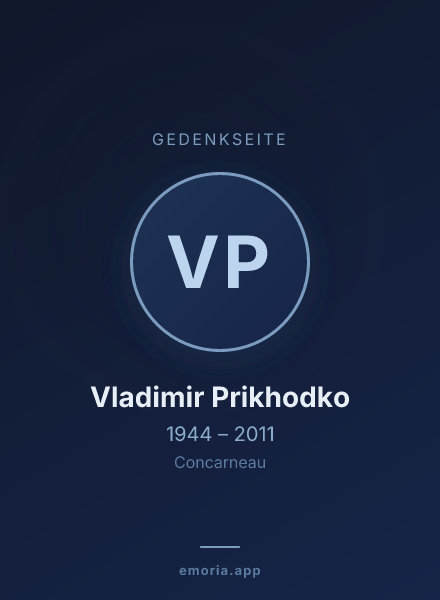 Gedenkportrait von Vladimir Prikhodko