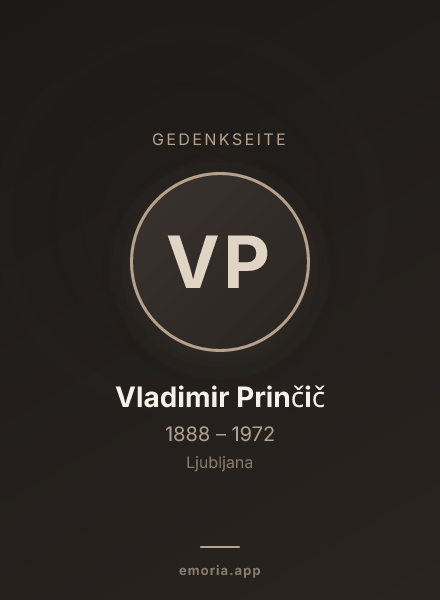 Gedenkportrait von Vladimir Prinčič