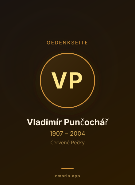 Gedenkportrait von Vladimír Punčochář