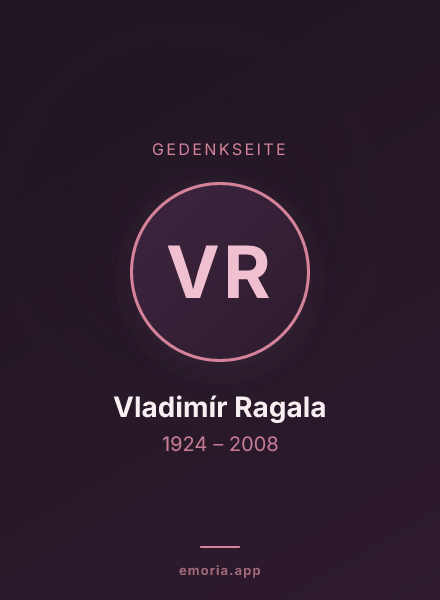 Gedenkportrait von Vladimír Ragala