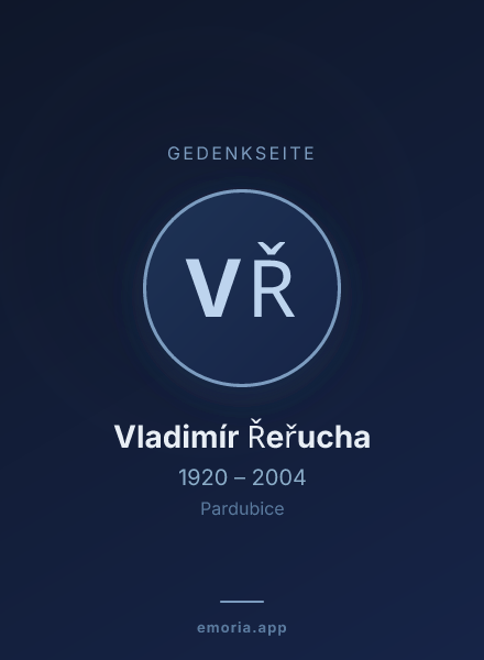 Gedenkportrait von Vladimír Řeřucha