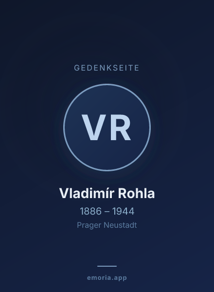 Gedenkportrait von Vladimír Rohla