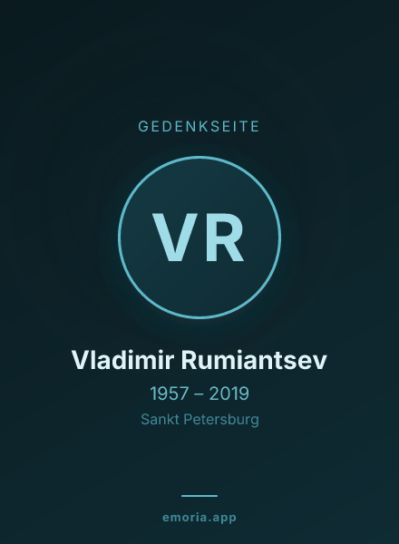 Gedenkportrait von Vladimir Rumiantsev