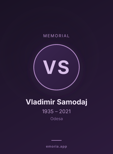 Memorial portrait of Vladimir Samodaj