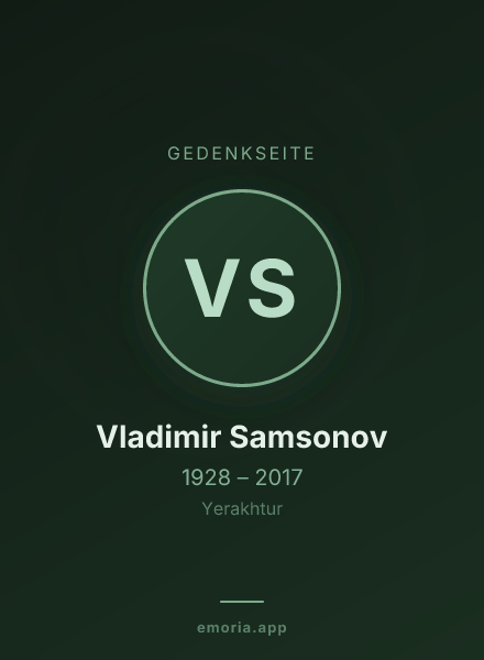 Gedenkportrait von Vladimir Samsonov