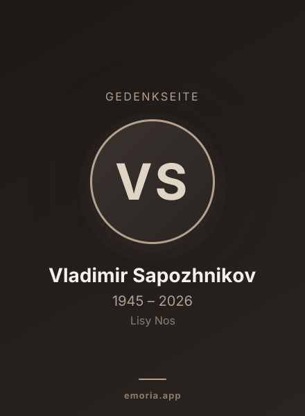Gedenkportrait von Vladimir Sapozhnikov