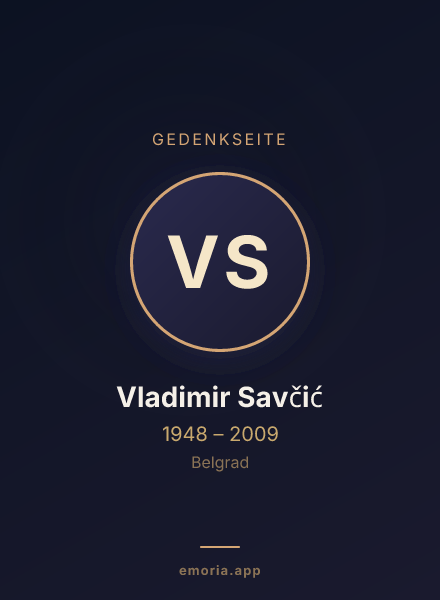 Gedenkportrait von Vladimir Savčić