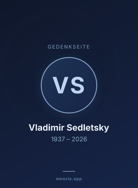 Gedenkportrait von Vladimir Sedletsky