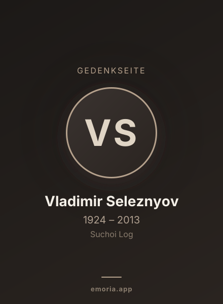 Gedenkportrait von Vladimir Seleznyov