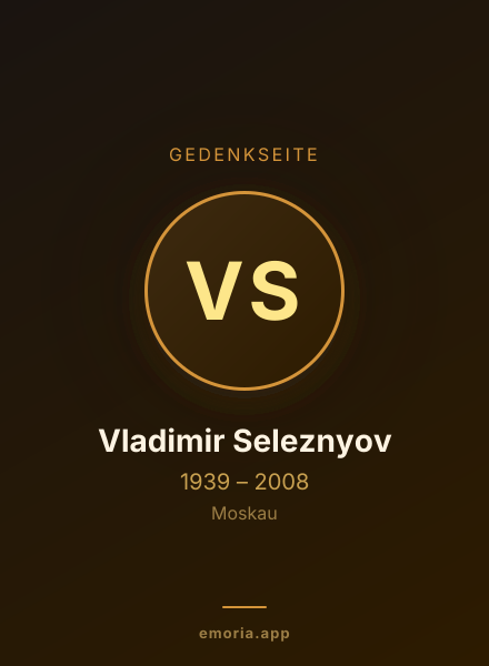 Gedenkportrait von Vladimir Seleznyov