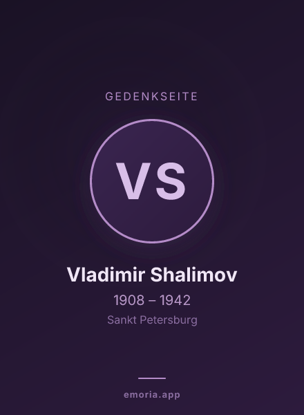 Gedenkportrait von Vladimir Shalimov