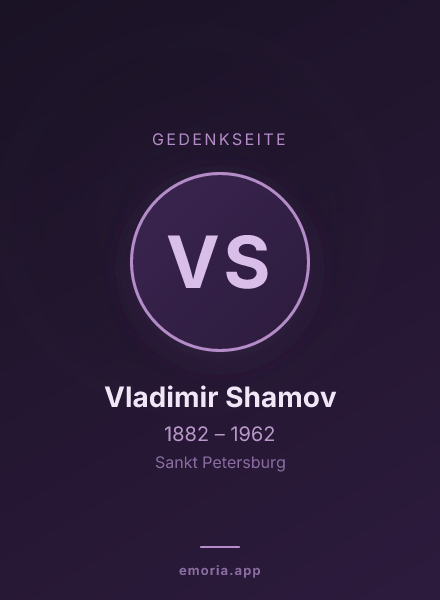 Gedenkportrait von Vladimir Shamov