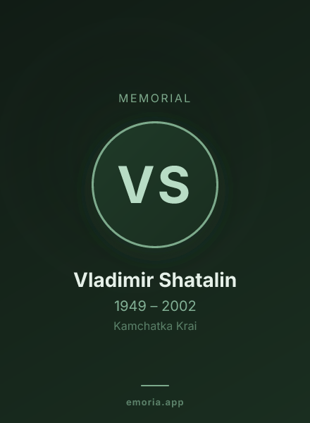 Memorial portrait of Vladimir Shatalin