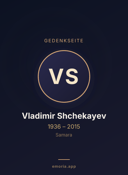 Gedenkportrait von Vladimir Shchekayev