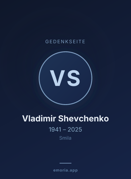 Gedenkportrait von Vladimir Shevchenko