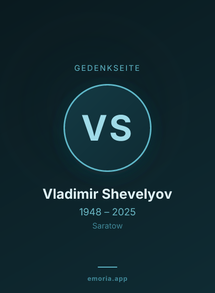 Gedenkportrait von Vladimir Shevelyov