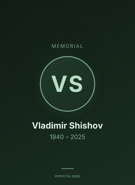 Memorial portrait of Vladimir Shishov