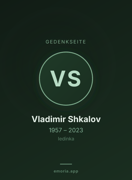 Gedenkportrait von Vladimir Shkalov