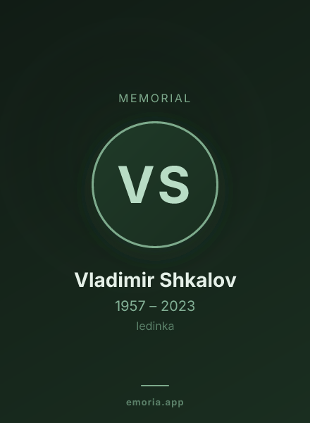 Memorial portrait of Vladimir Shkalov