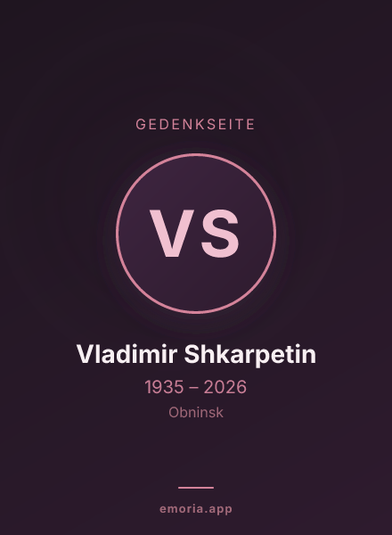 Gedenkportrait von Vladimir Shkarpetin