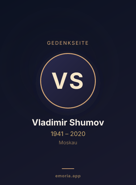 Gedenkportrait von Vladimir Shumov