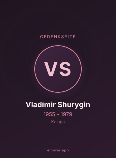 Gedenkportrait von Vladimir Shurygin