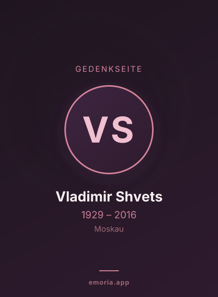 Gedenkportrait von Vladimir Shvets