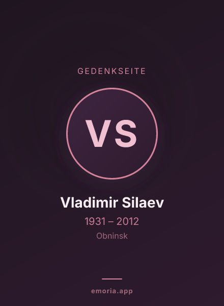 Gedenkportrait von Vladimir Silaev