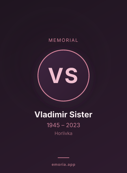 Memorial portrait of Vladimir Sister
