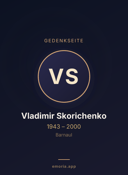 Gedenkportrait von Vladimir Skorichenko