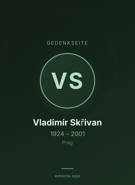 Gedenkportrait von Vladimír Skřivan
