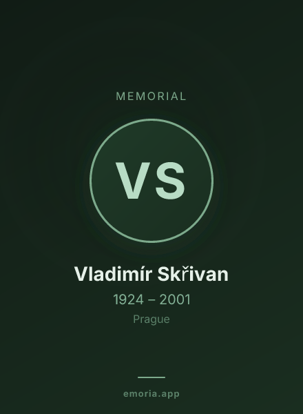 Memorial portrait of Vladimír Skřivan