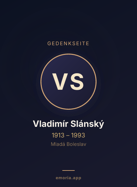 Gedenkportrait von Vladimír Slánský