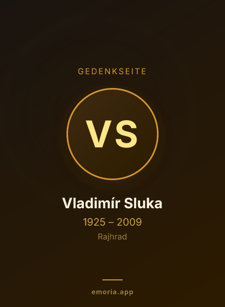 Gedenkportrait von Vladimír Sluka