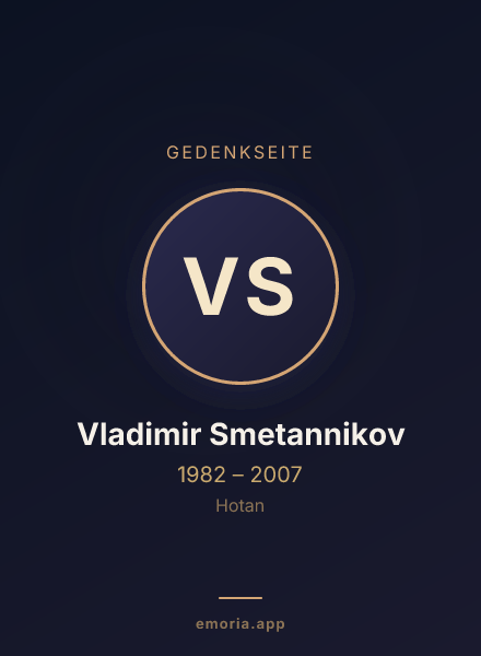 Gedenkportrait von Vladimir Smetannikov
