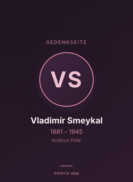 Gedenkportrait von Vladimír Smeykal