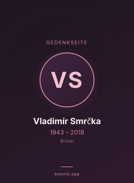 Gedenkportrait von Vladimír Smrčka