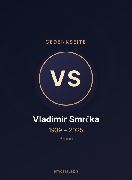 Gedenkportrait von Vladimír Smrčka