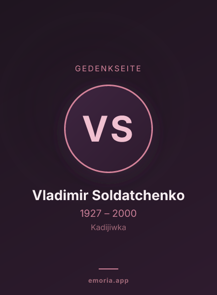 Gedenkportrait von Vladimir Soldatchenko