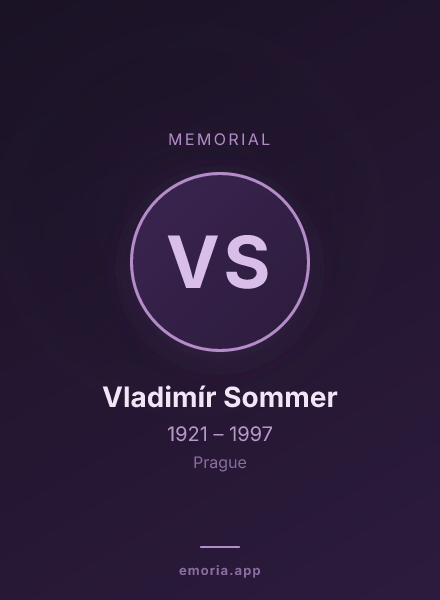 Memorial portrait of Vladimír Sommer