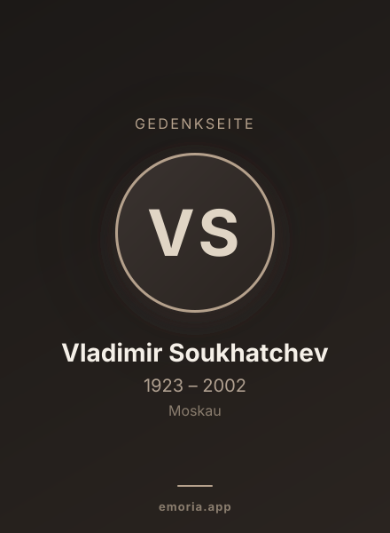 Gedenkportrait von Vladimir Soukhatchev