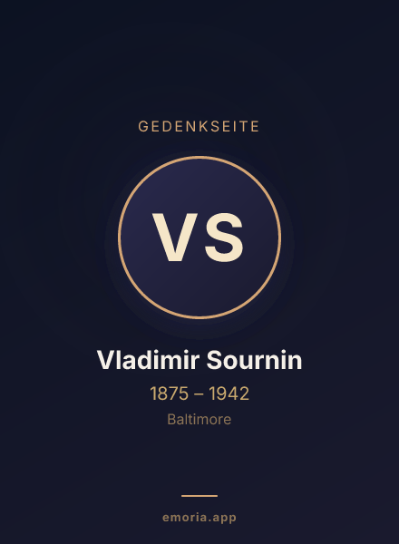 Gedenkportrait von Vladimir Sournin