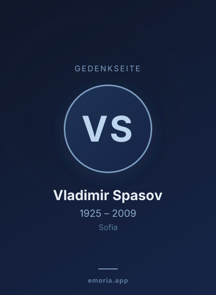 Gedenkportrait von Vladimir Spasov