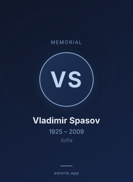 Memorial portrait of Vladimir Spasov