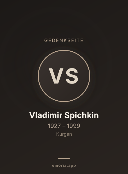 Gedenkportrait von Vladimir Spichkin