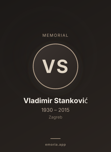 Memorial portrait of Vladimir Stanković