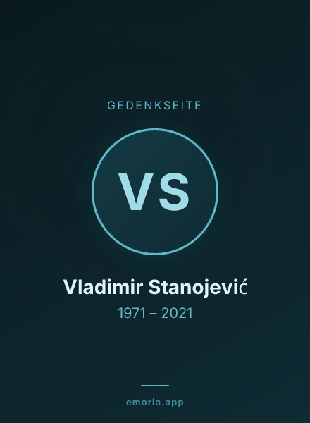 Gedenkportrait von Vladimir Stanojević